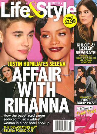 Illustration for article titled This Week in Tabloids: Rihanna Hooked Up With Justin Bieber While He Was Still a Minor